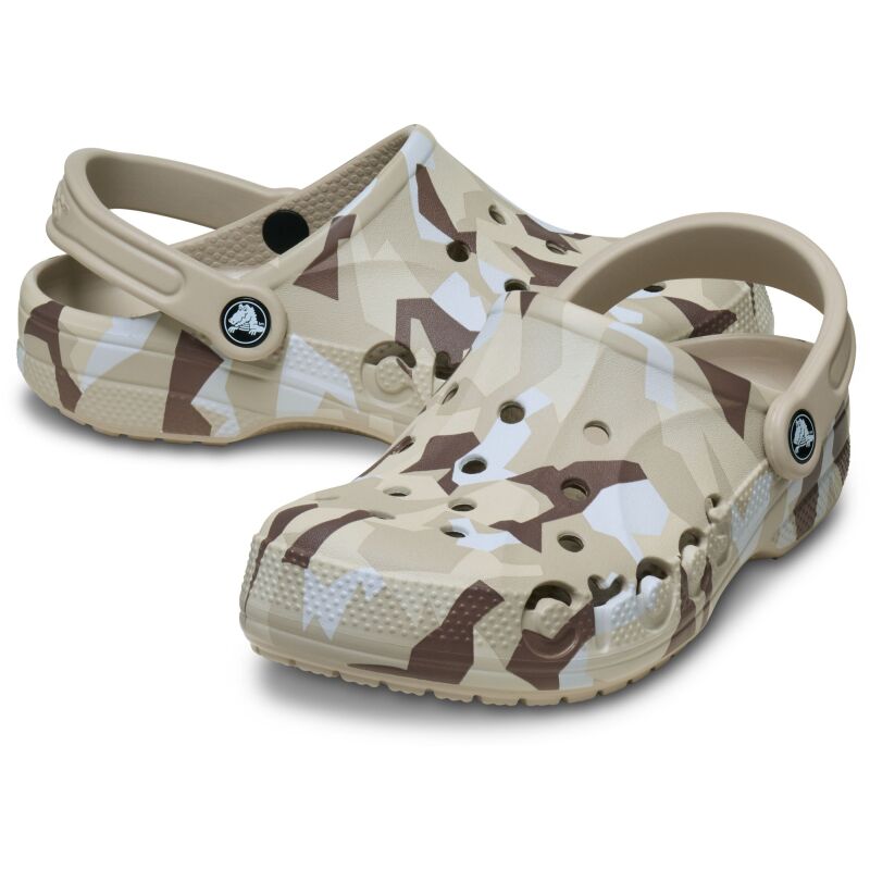 Crocs™ Baya Seasonal Printed Clog Cobblestone/White