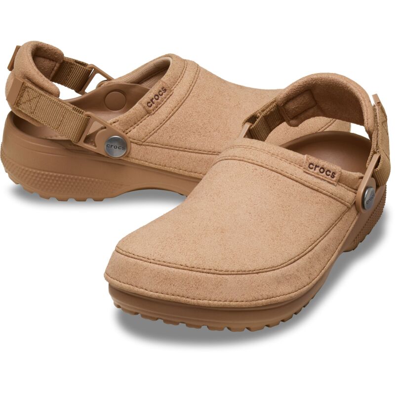 Crocs™ Classic Crafted Vegan Suede Clog Milk Chocolate