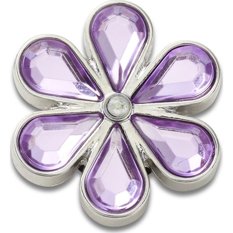 Crocs™ Jibbitz Purple Blinged Out Daisy 