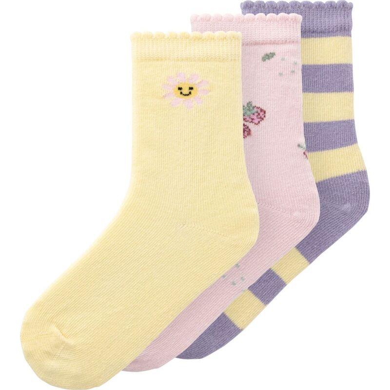 Name It DULA 3P SOCK Double Cream