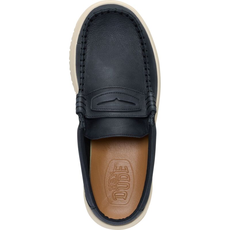 HEYDUDE Wally NXT Mule Leather Men's Black/Wood Ash