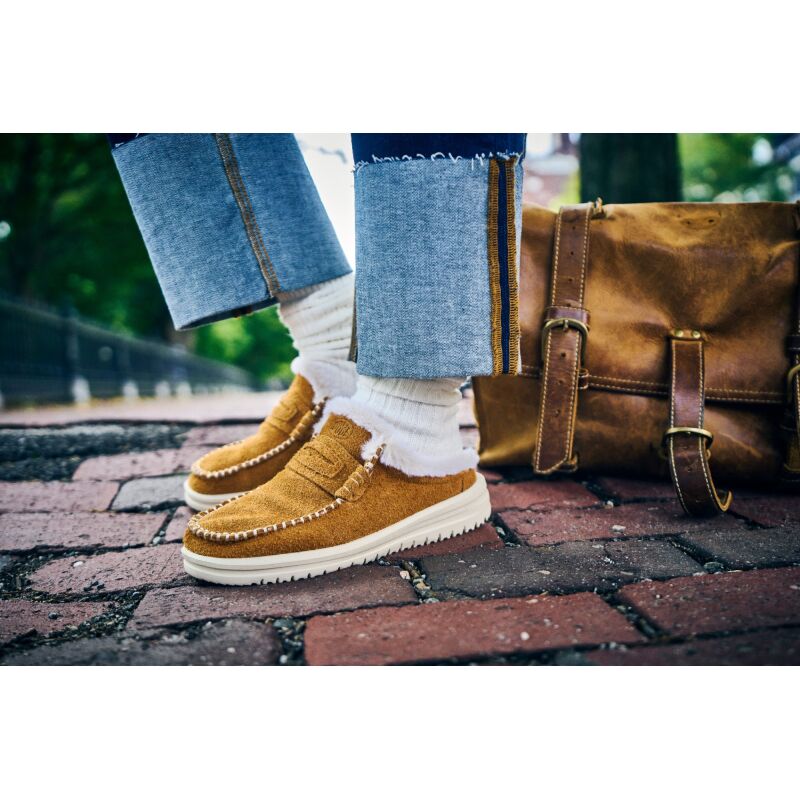 HEYDUDE Wendy NXT Mule Cozy Women's Spice Brown/Wood Ash