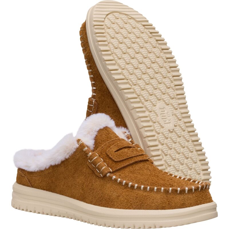 HEYDUDE Wendy NXT Mule Cozy Women's Spice Brown/Wood Ash