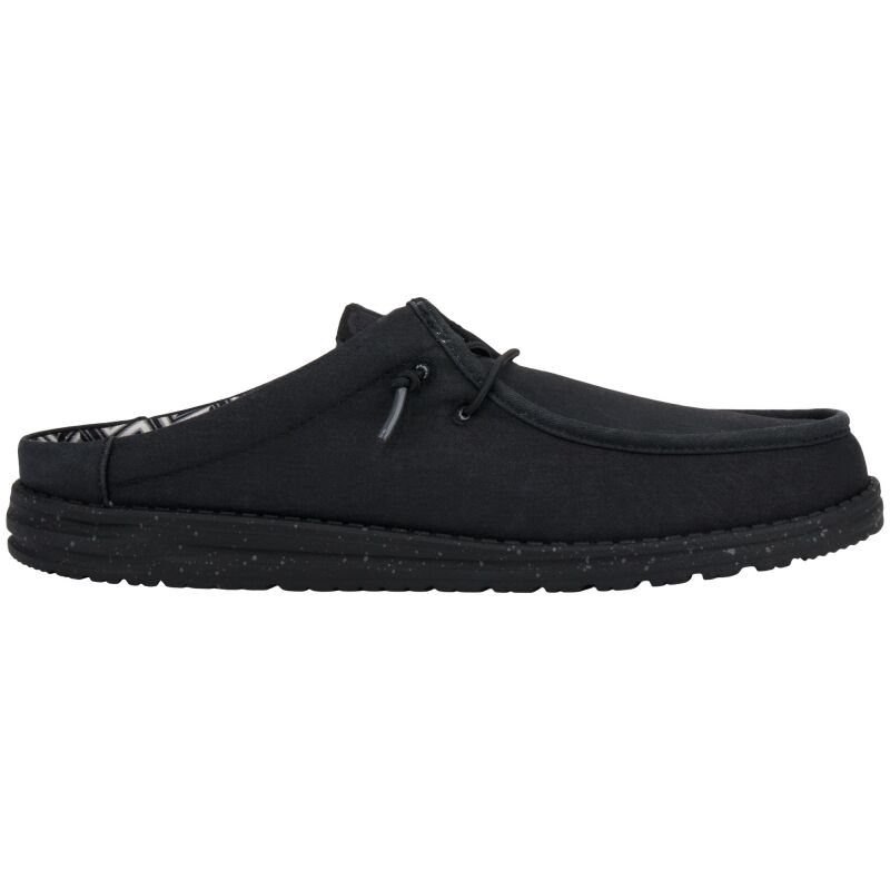 HEYDUDE Wally Slip Stretch Canvas Men 41293 Black/Black