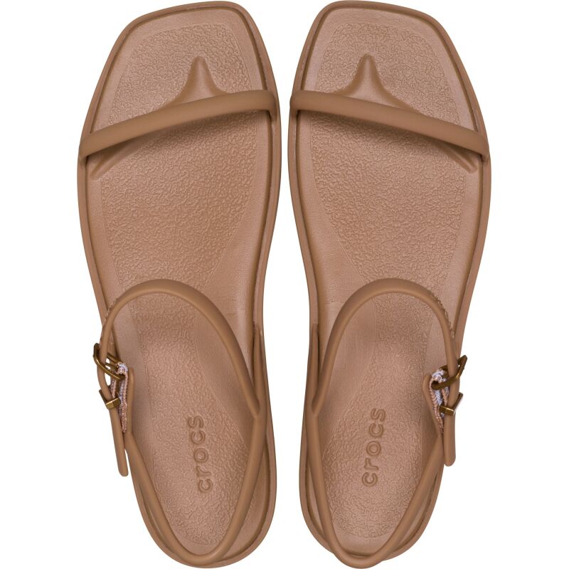 Crocs™ Miami Platform Y Strap Sandal Milk Chocolate