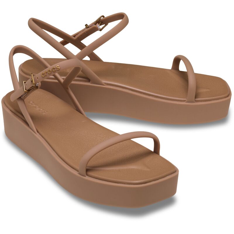 Crocs™ Miami Platform Y Strap Sandal Milk Chocolate