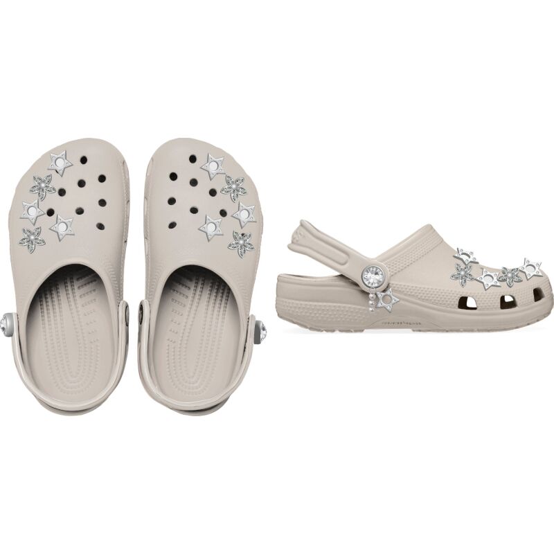 Crocs™ Classic Edgy Beading Clog Cocoa Cream