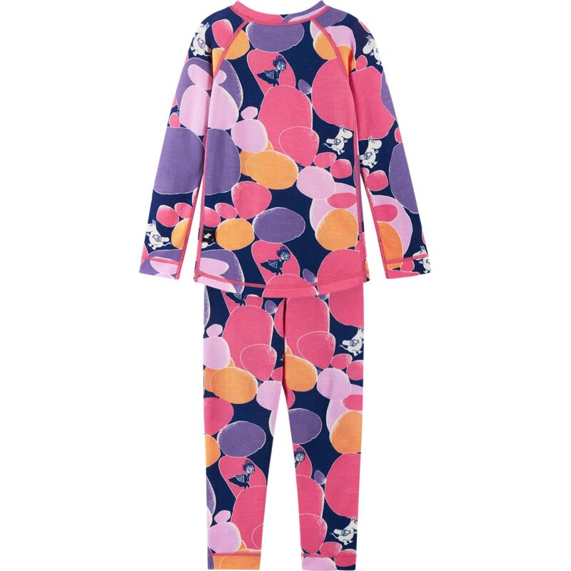 REIMA Wool Mix Base-Layer Set Moomin Trivsam 5200021C Soft Coral 3315