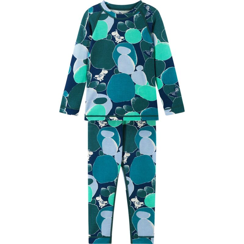 REIMA Wool Mix Base-Layer Set Moomin Trivsam 5200021C Dark Teal 7955