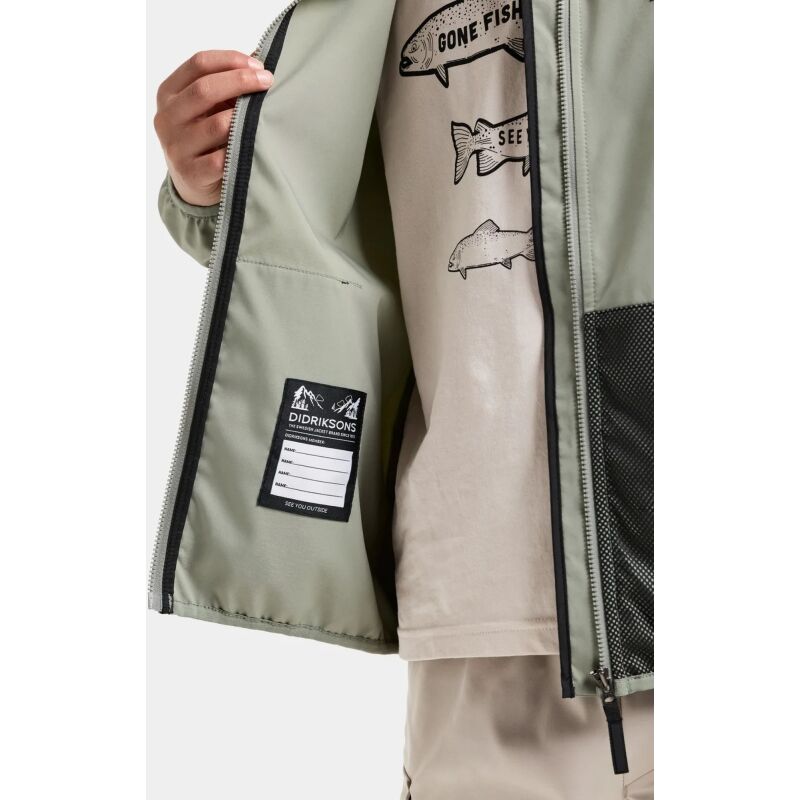 Didriksons Zink Kids' Jacket Wilted Leaf