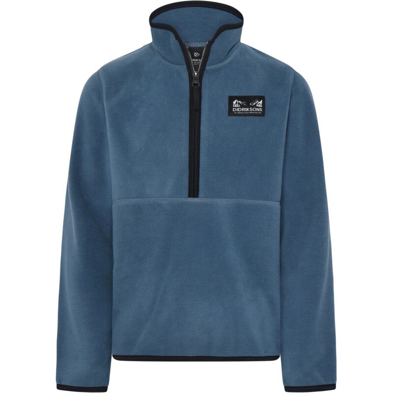 Didriksons Rubi Kids' Half-Zip Blue Fog