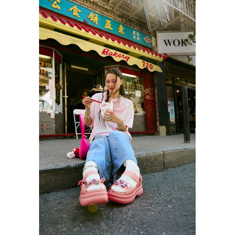 Crocs™ Soho Frosted Y Strap Sandal Guava