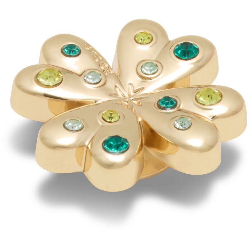 Crocs™ Jibbitz Gold SMT Gem Clover 