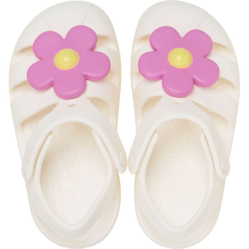 Crocs™ Classic Flower Fisherman Toddler's Chalk