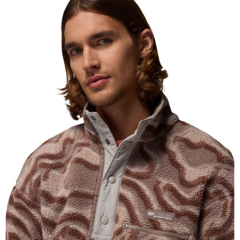 Columbia Helvetia II Printed Half Snap Fleece Men's Iron, Topoglitch