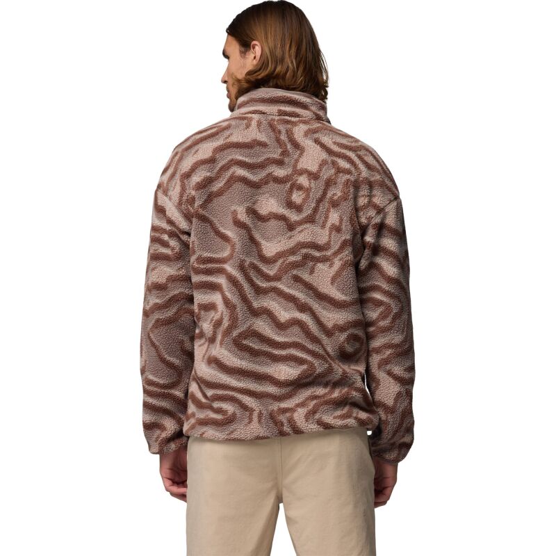 Columbia Helvetia II Printed Half Snap Fleece Men's Iron, Topoglitch