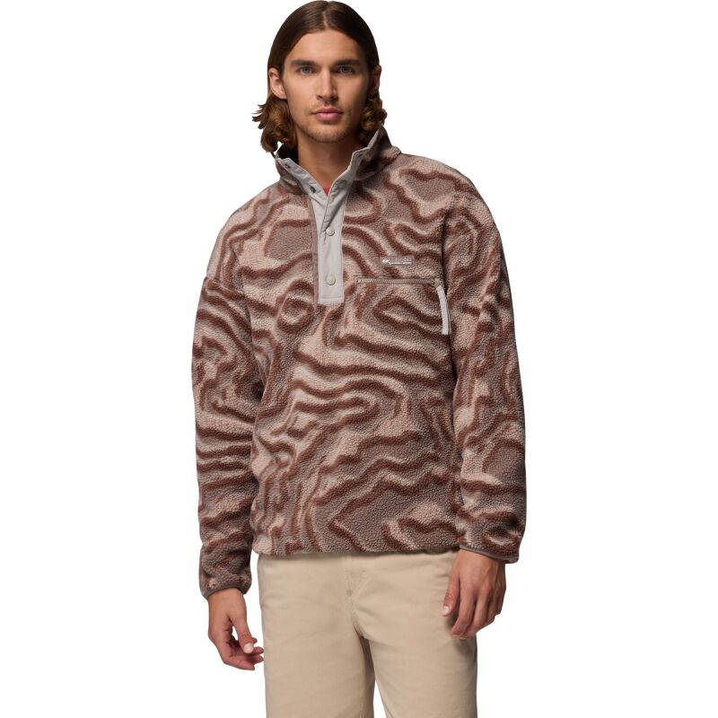 Columbia Helvetia II Printed Half Snap Fleece Men's Iron, Topoglitch