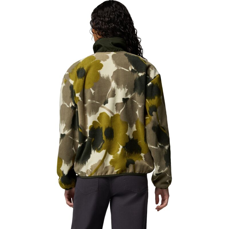Columbia Sequoia Grove Printed Half Zip Women's Mossy Green, Ikatbloom