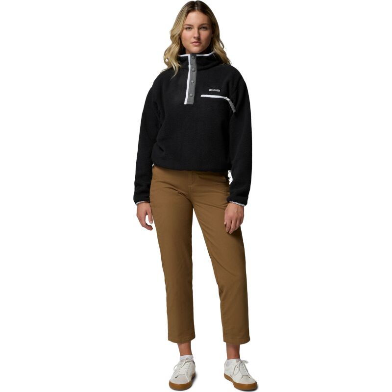 Columbia Helvetia II Cropped Half Snap Fleece Black 008