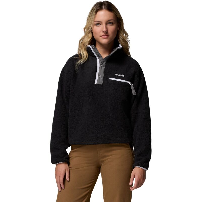 Columbia Helvetia II Cropped Half Snap Fleece Black 008