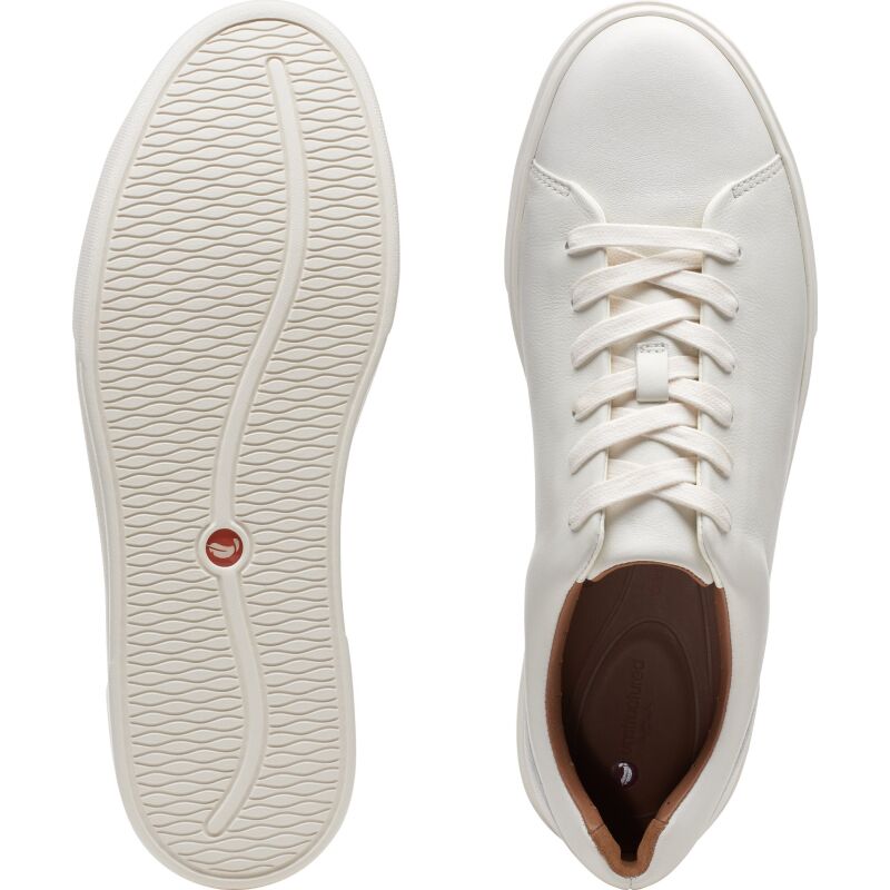 Clarks Un Costa Lace Men's White Leather