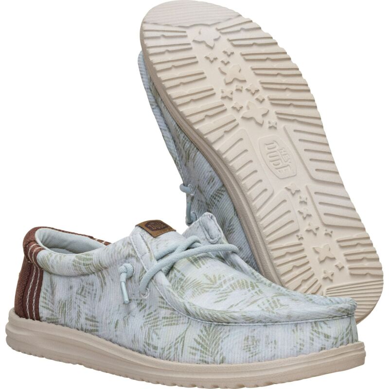 HEYDUDE Wally Washed Palm Men's Harbor Green/Multi