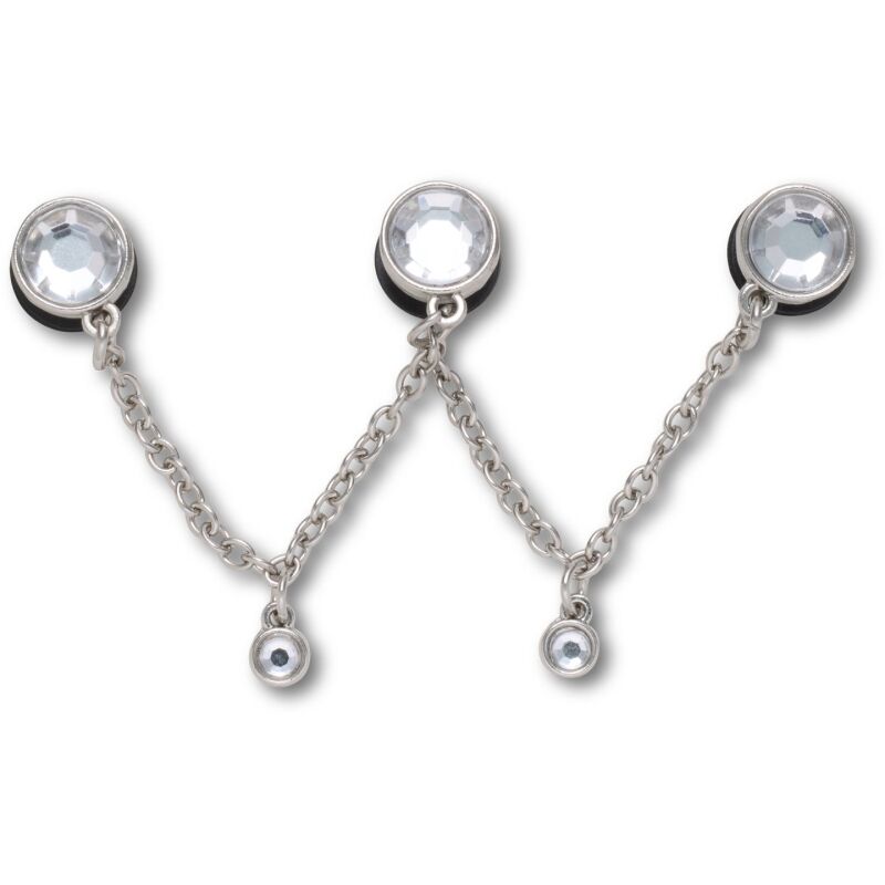 Crocs™ Crocs Jibbitz Silver Triple SMT Gem Chain 