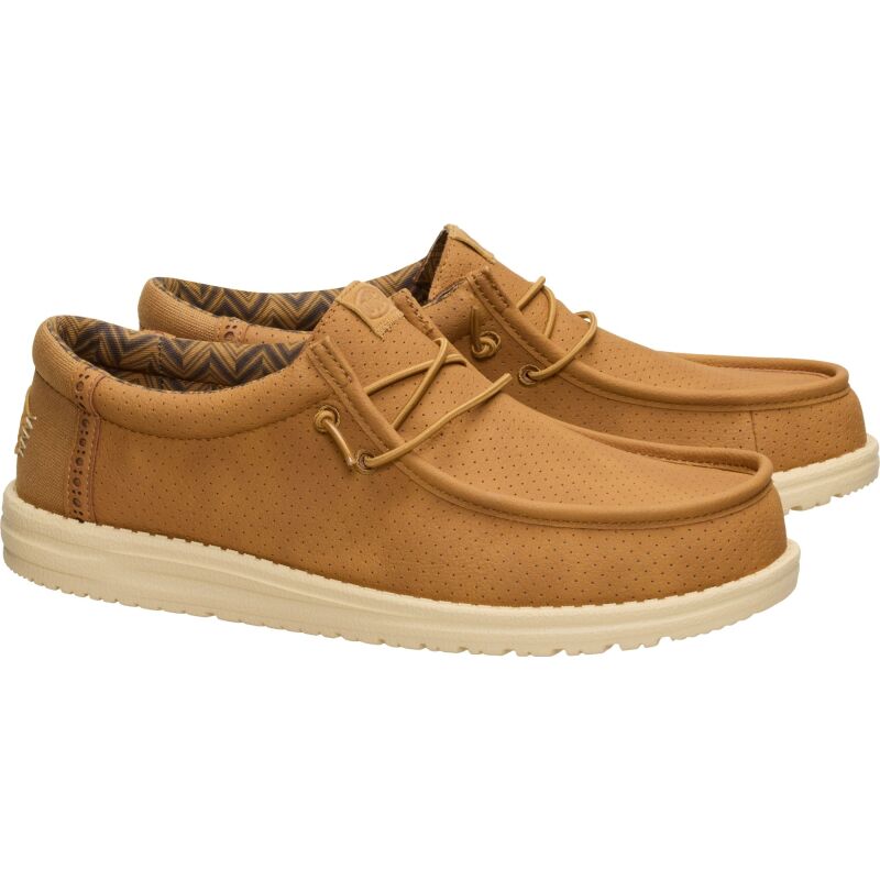 HEYDUDE Wally Perf Classic Men's Bone Brown/Boulder Tan