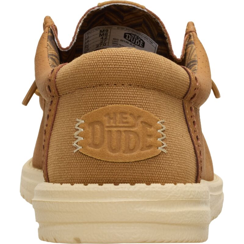 HEYDUDE Wally Perf Classic Men's Bone Brown/Boulder Tan