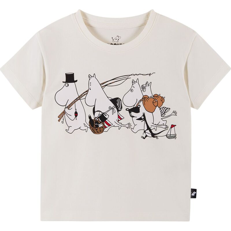REIMA PF 50+ Organic Cotton Blend T-shirt Moomin Gosa 5200430B Off white 011A