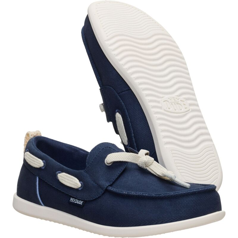 HEYDUDE Harbor Breeze Lo Washed Twill Women's Navy