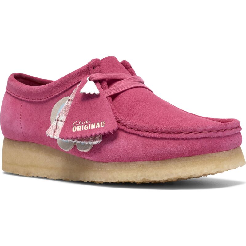 Clarks Wallabee Shoes Women's Pink Interest
