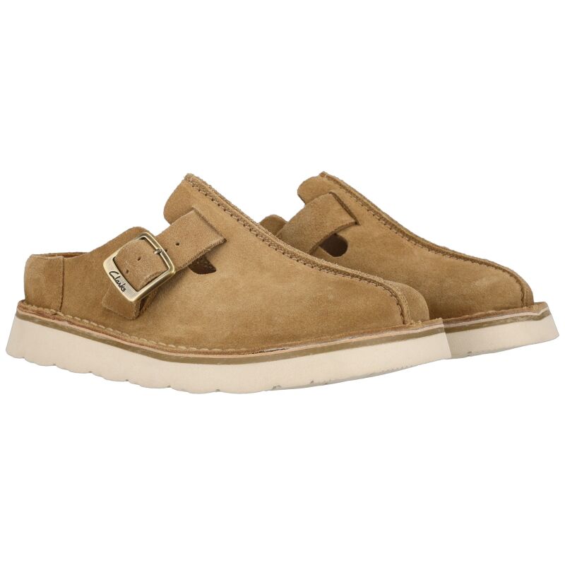 Clarks Solsbury Mule Women's Dark Sand Suede