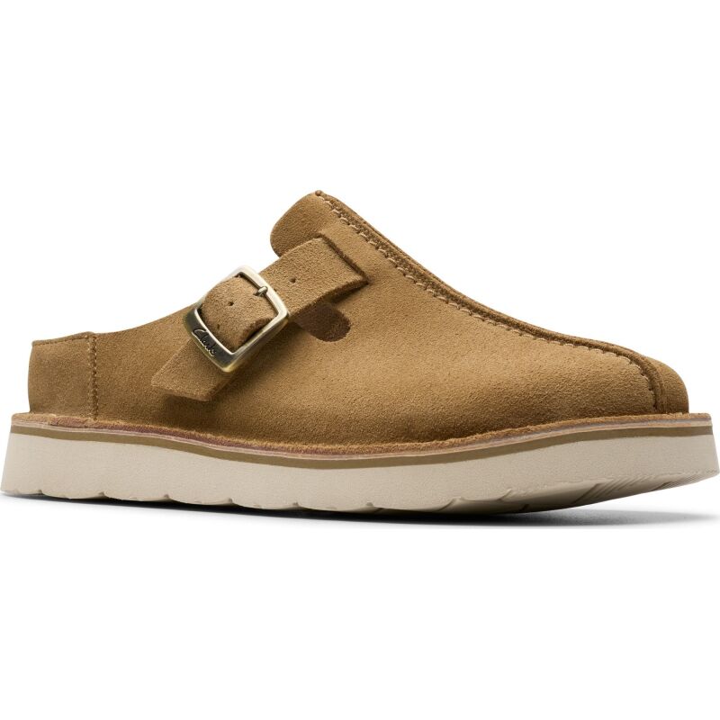 Clarks Solsbury Mule Women's Dark Sand Suede