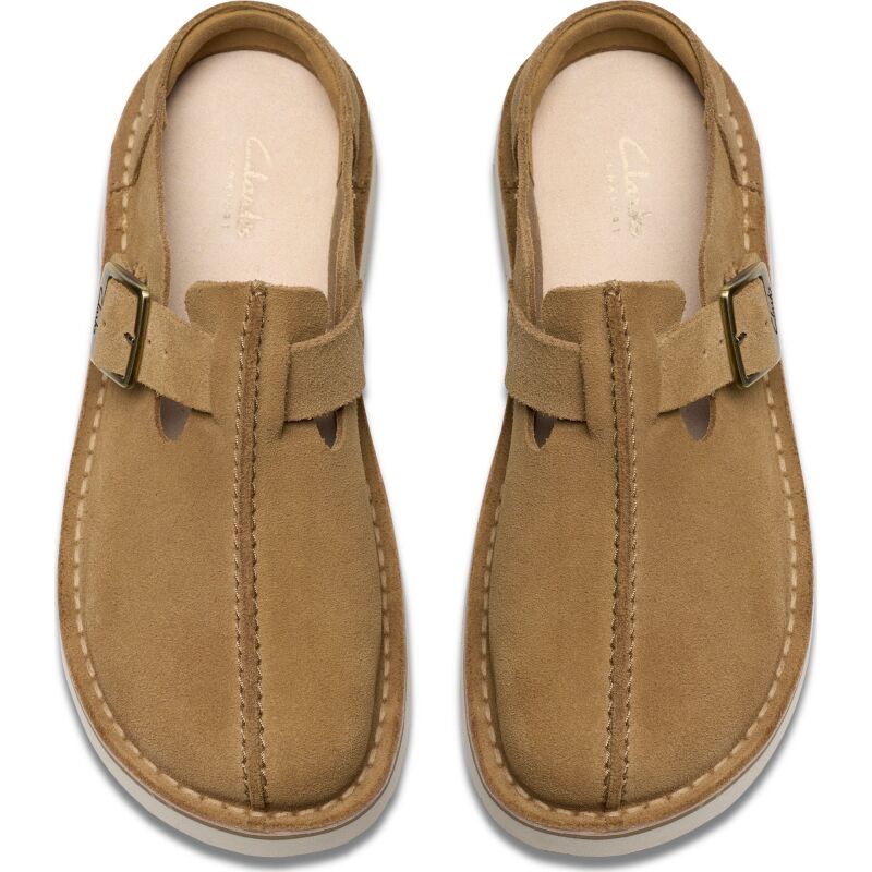 Clarks Solsbury Mule Women's Dark Sand Suede