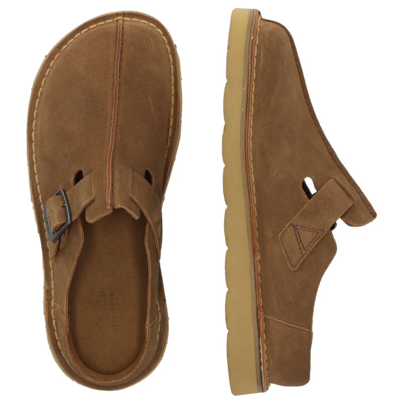 Clarks Solsbury Mule Men's Cola Suede
