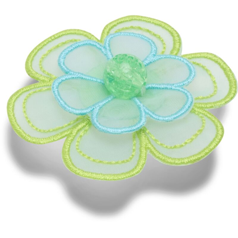 Crocs™ Jibbitz Green Mesh Flower 
