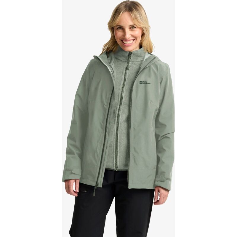 Jack Wolfskin Moonrise 3In1 Jacket Women's Mint Leaf