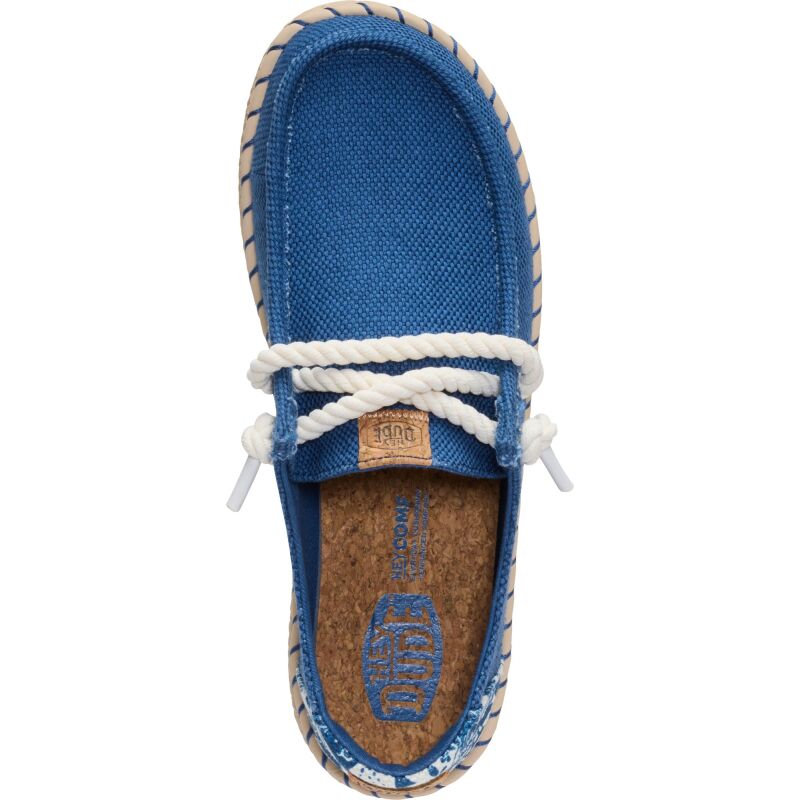 HEYDUDE Wendy Espadrille Hibiscus Women's Ensign Blue/Multi