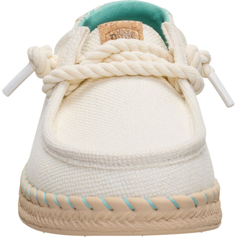 HEYDUDE Wendy Espadrille Hibiscus Women's Egret/Multi