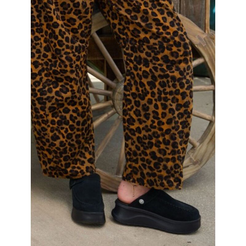 HEYDUDE Delray Clog Suede Women's Black