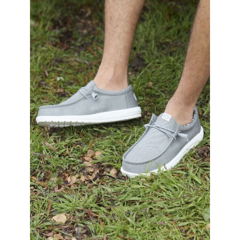 HEYDUDE Wally Stretch Canvas Men 40700 Light Grey