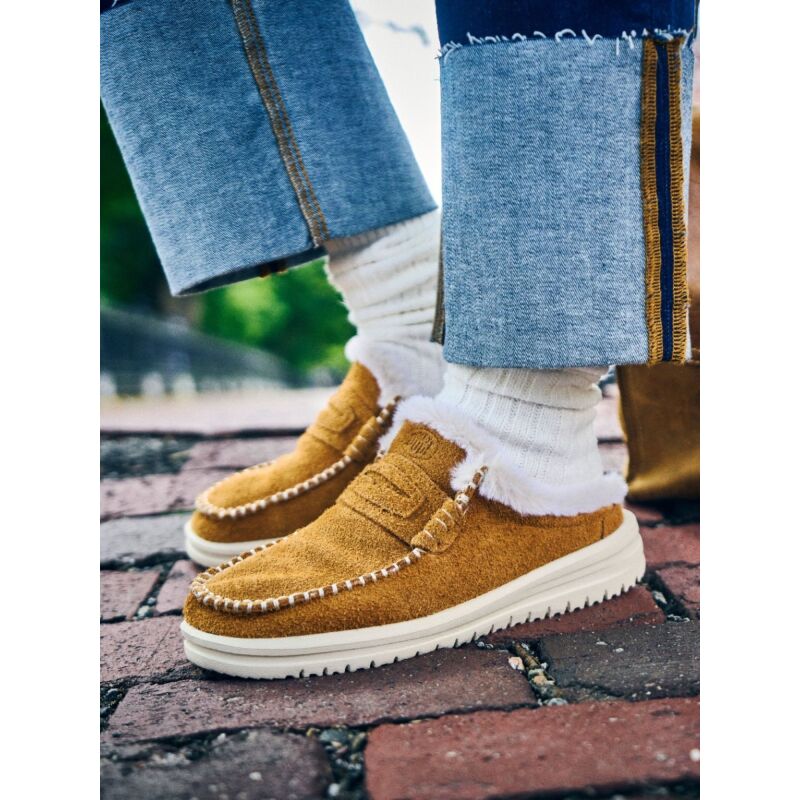 HEYDUDE Wendy NXT Mule Cozy Women's Spice Brown/Wood Ash