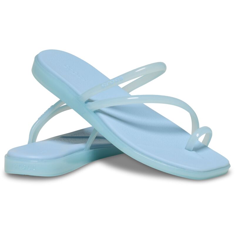 Crocs™ Miami Jelly Toe Loop Sandal Women's Sky Blue Jelly