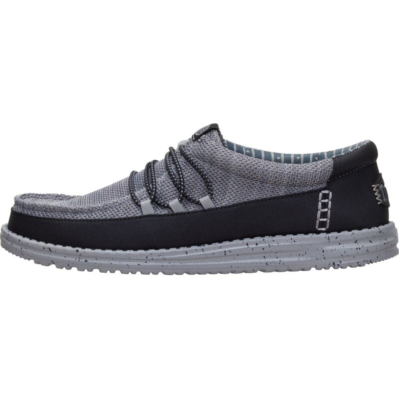 HEYDUDE Wally Guard Stretch Sox Men's Flannel Grey/Multi