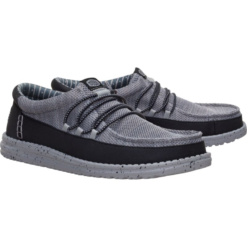 HEYDUDE Wally Guard Stretch Sox Men's Flannel Grey/Multi