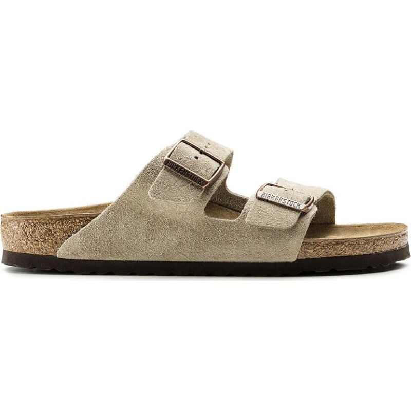 Birkenstock Arizona Suede Leather Narrow Taupe
