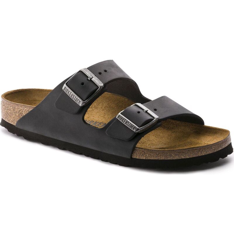Birkenstock Arizona Oiled Leather Narrow Black