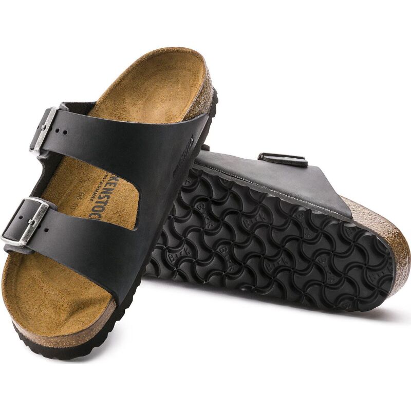 Birkenstock Arizona Oiled Leather Narrow Black