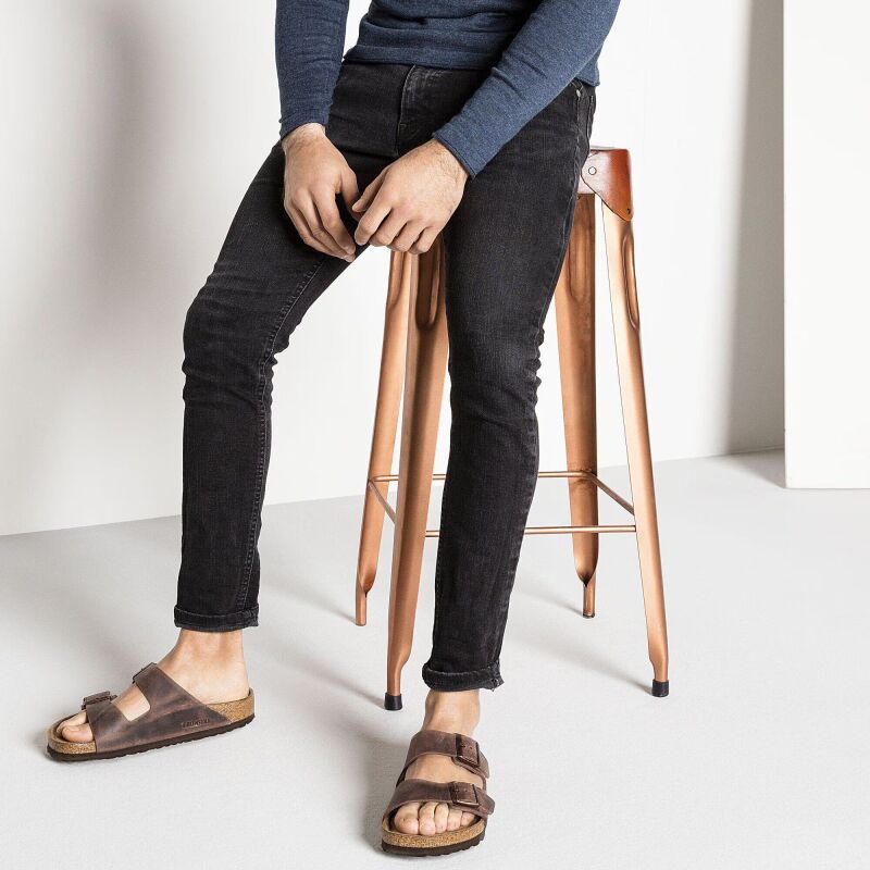 Birkenstock Arizona Soft Footbed Oiled Leather Narrow Habana